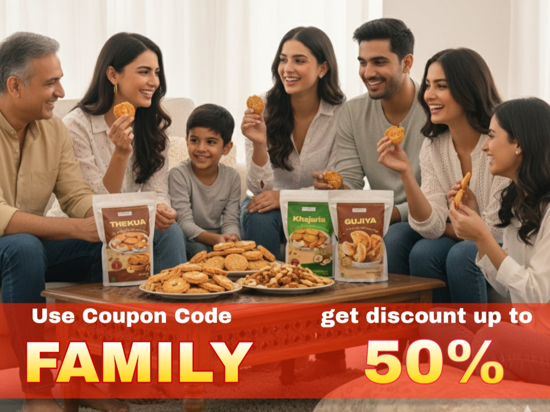 Authentic Homemade Thekua, Khajuria & Gujiya Crispy & Sweet Snack