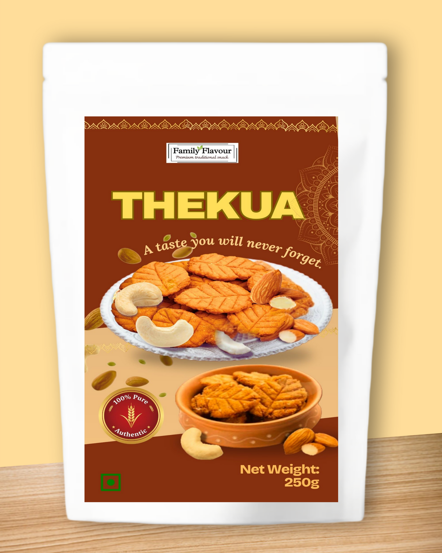 THEKUA 250g  | Thekua with Badam, Kaju & Coconut.